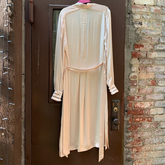 Reiss blush pink satin midi dress - Picture 2 of 6